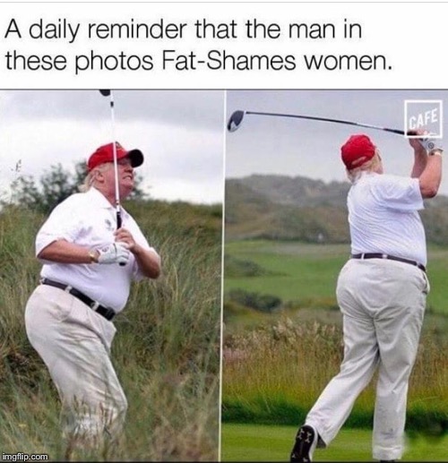 Shamefully Fat | image tagged in donald trump | made w/ Imgflip meme maker