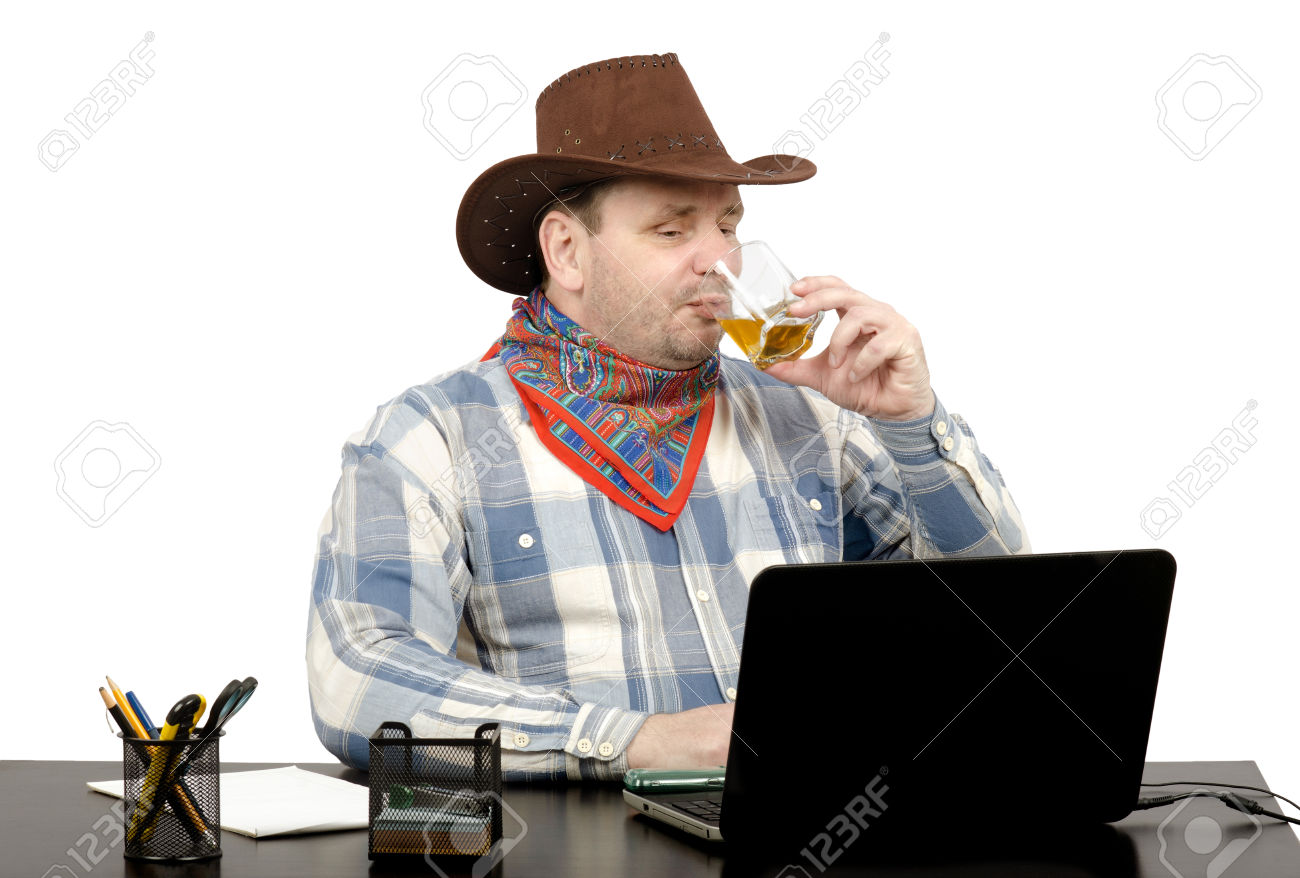 High Quality Drinking Cowboy Blank Meme Template