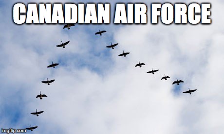Bombs away | CANADIAN AIR FORCE | image tagged in memes | made w/ Imgflip meme maker