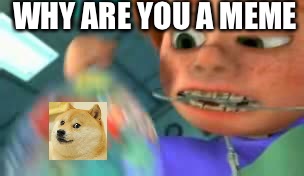 WHY ARE YOU A MEME | image tagged in finding nemo | made w/ Imgflip meme maker