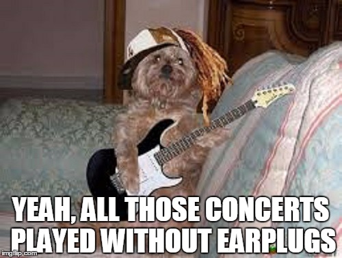 YEAH, ALL THOSE CONCERTS PLAYED WITHOUT EARPLUGS | made w/ Imgflip meme maker