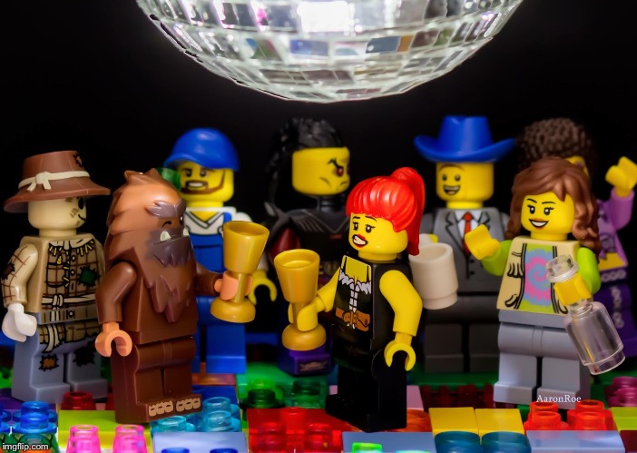 Lego Disco | image tagged in lego,lego week,beauty and the beast,bigfoot | made w/ Imgflip meme maker
