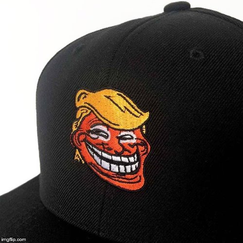 President Troll hat | image tagged in trump,hat,troll | made w/ Imgflip meme maker