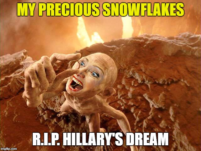 MY PRECIOUS SNOWFLAKES R.I.P. HILLARY'S DREAM | made w/ Imgflip meme maker