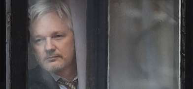 Lurking Assange Blank Meme Template