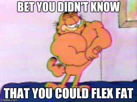 Template request (HD if possible, please?): Garfield flexing - Imgflip