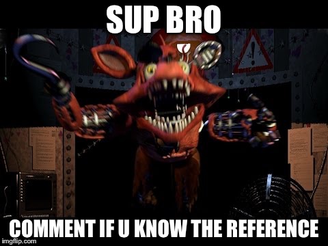 SUP BRO; COMMENT IF U KNOW THE REFERENCE | image tagged in reference | made w/ Imgflip meme maker