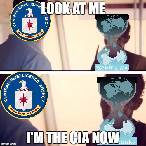 Captain Phillips - I'm The Captain Now Meme | LOOK AT ME; I'M THE CIA NOW | image tagged in memes,captain phillips - i'm the captain now | made w/ Imgflip meme maker
