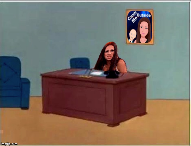 High Quality cash me sittin' herr Blank Meme Template