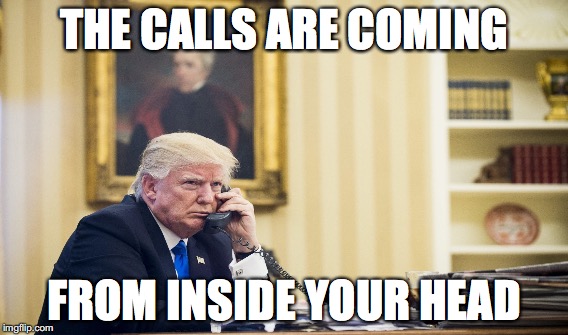 THE CALLS ARE COMING; FROM INSIDE YOUR HEAD | made w/ Imgflip meme maker