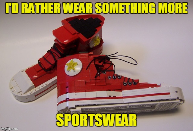 I'D RATHER WEAR SOMETHING MORE SPORTSWEAR | made w/ Imgflip meme maker