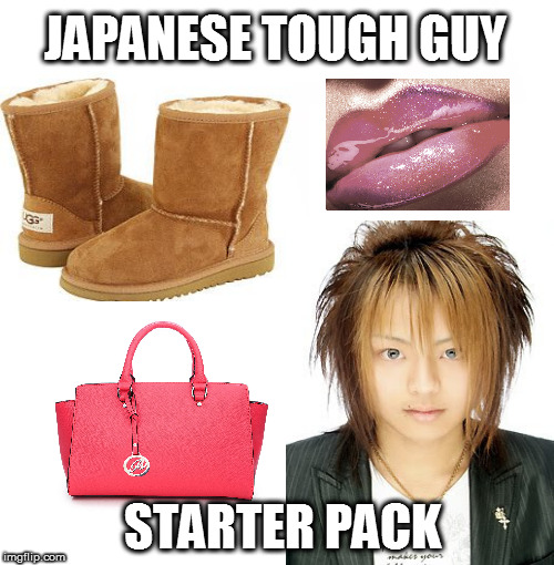 Blank Starter Pack | JAPANESE TOUGH GUY; STARTER PACK | image tagged in x starter pack | made w/ Imgflip meme maker