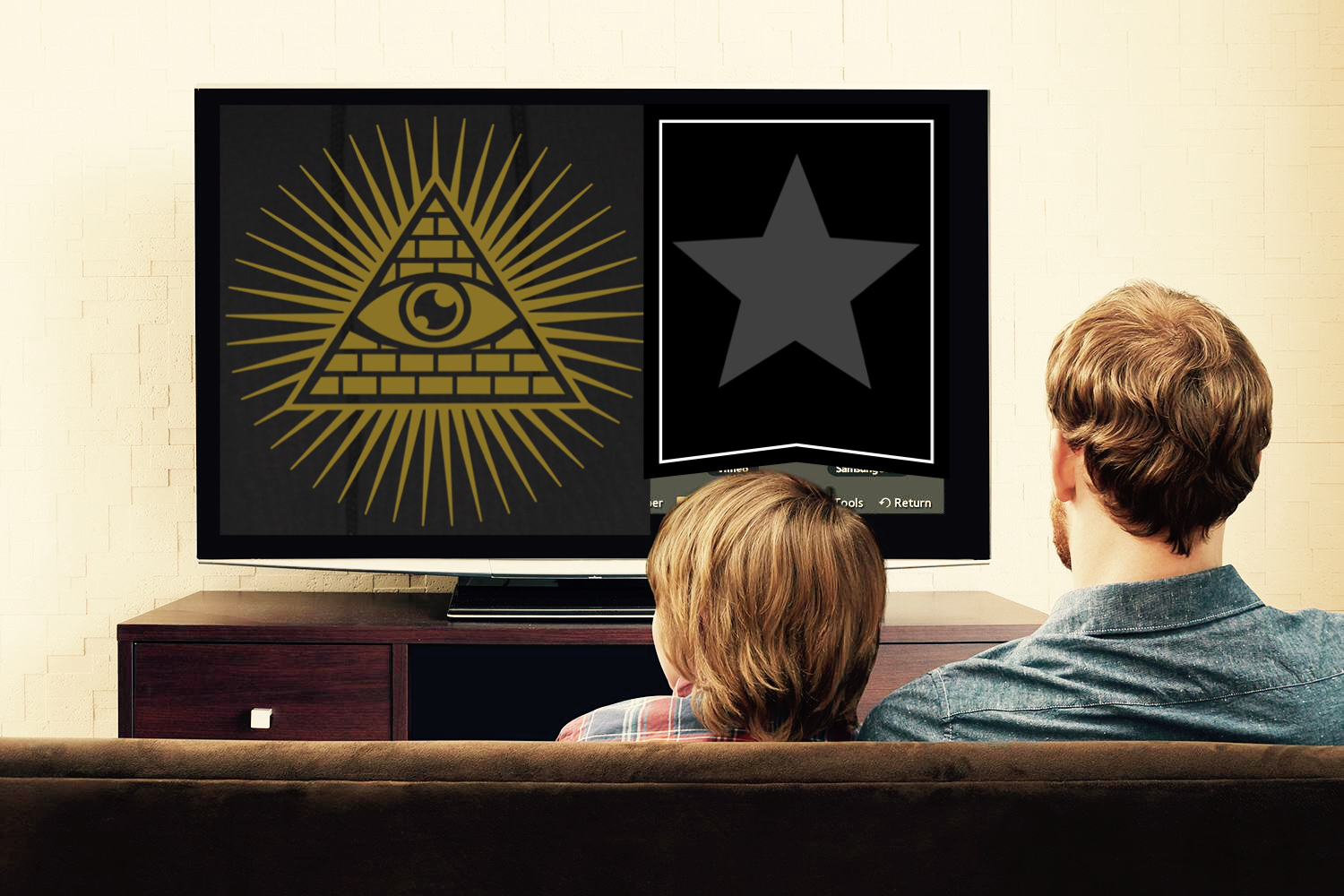 Watching TV Watching You Blank Template Imgflip