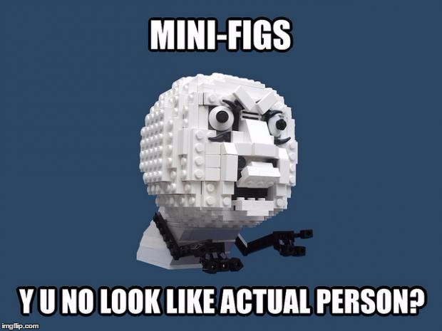 Lego Y U NO | image tagged in y u no | made w/ Imgflip meme maker