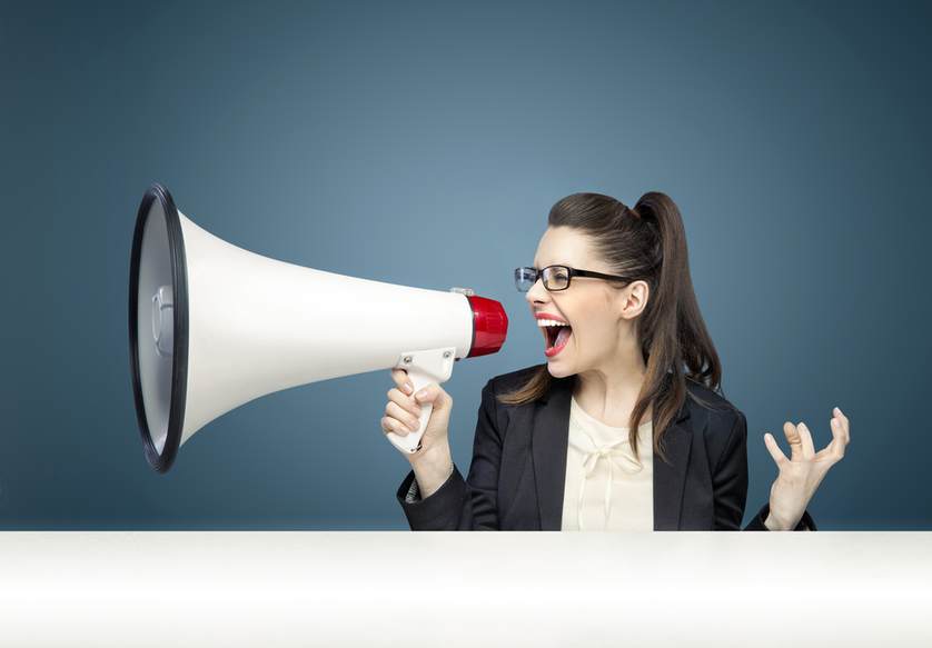 High Quality megaphone Blank Meme Template