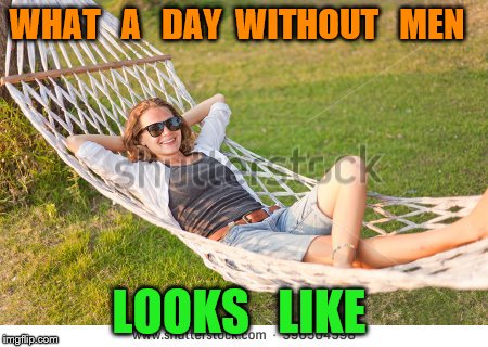 day without men | WHAT   A   DAY  WITHOUT   MEN; LOOKS   LIKE | image tagged in beach | made w/ Imgflip meme maker