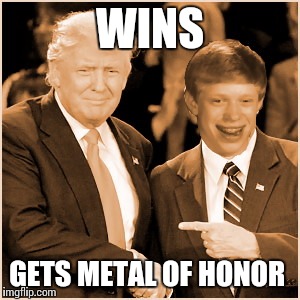 WINS GETS METAL OF HONOR | made w/ Imgflip meme maker