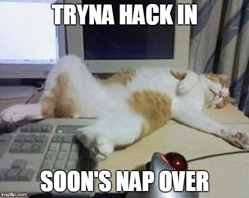 TRYNA HACK IN SOON'S NAP OVER | made w/ Imgflip meme maker