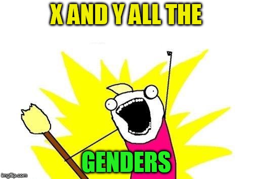 X All The Y Meme | X AND Y ALL THE GENDERS | image tagged in memes,x all the y | made w/ Imgflip meme maker