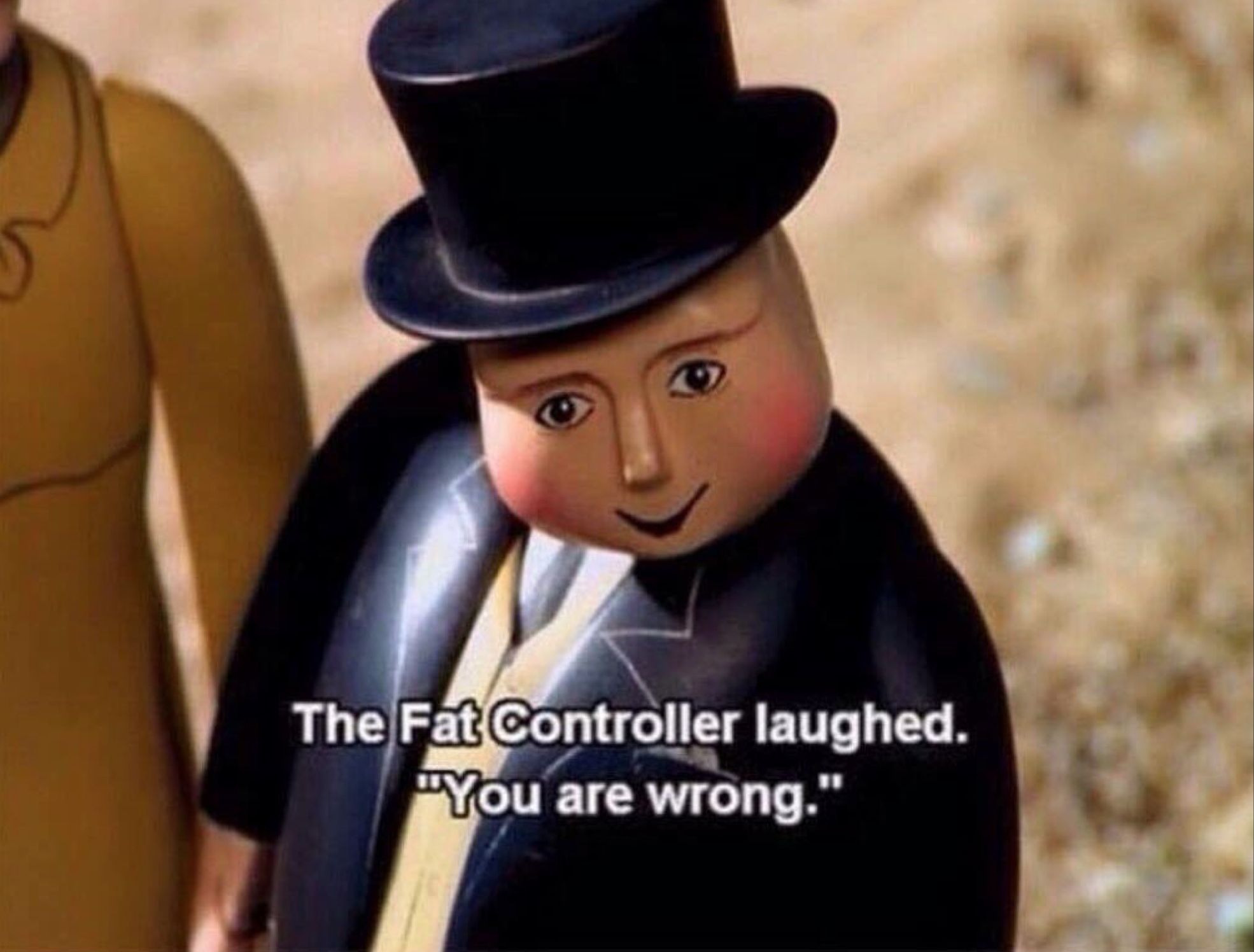 High Quality Fat Controller Blank Meme Template