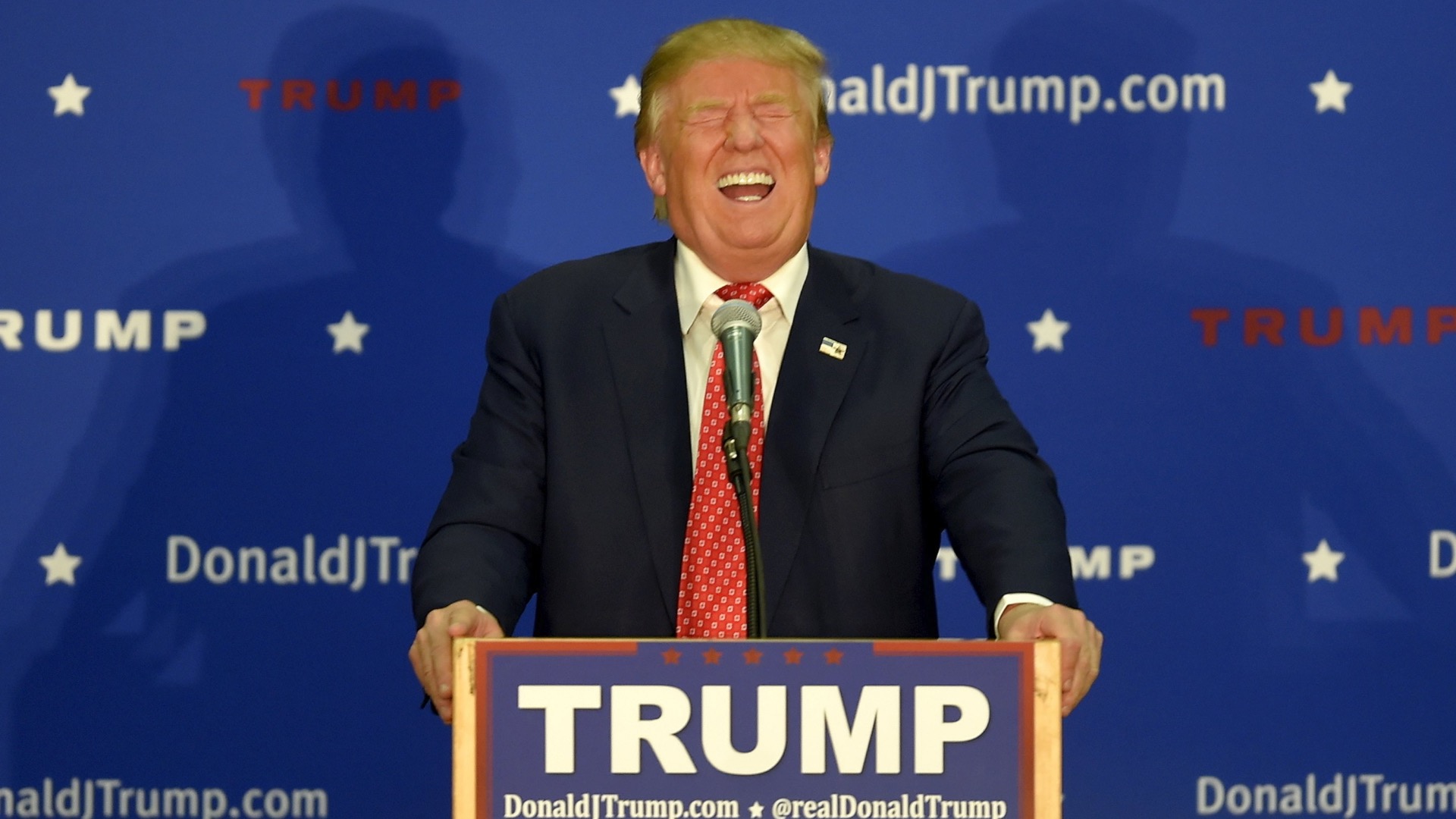 Trump laughing Blank Meme Template