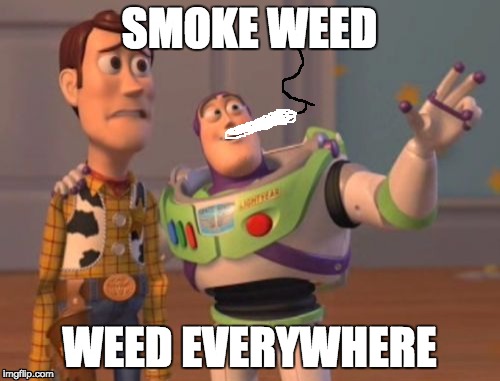 X, X Everywhere Meme | SMOKE WEED; WEED EVERYWHERE | image tagged in memes,x x everywhere | made w/ Imgflip meme maker