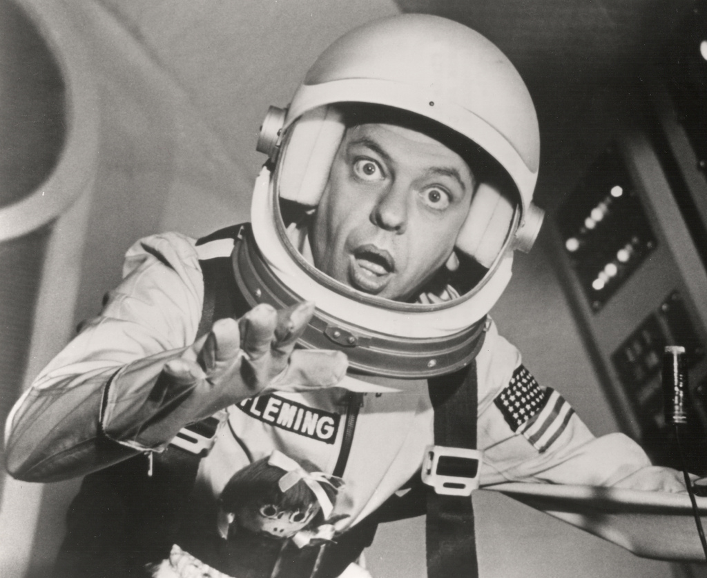 High Quality Don Knotts, Reluctant Astronaut afloat,,, Blank Meme Template