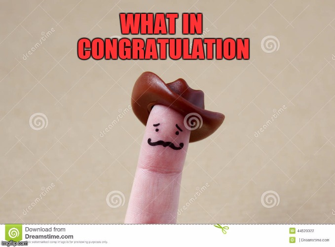 WHAT IN CONGRATULATION | made w/ Imgflip meme maker