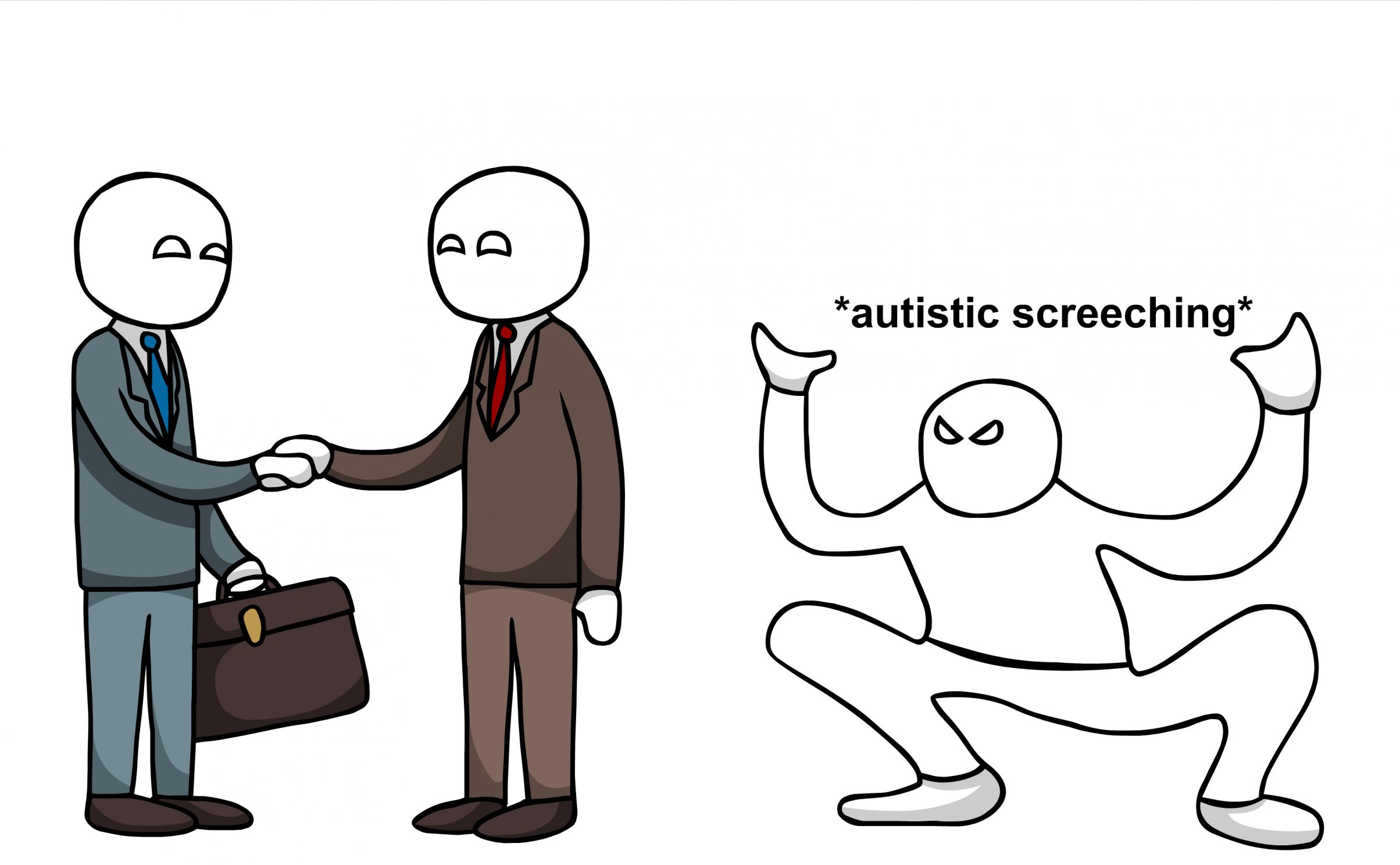 Autistic screeching Blank Meme Template