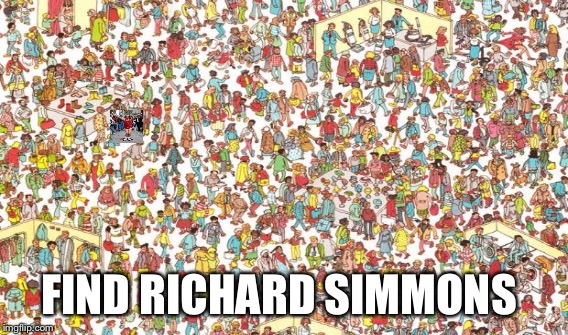 FIND RICHARD SIMMONS | made w/ Imgflip meme maker