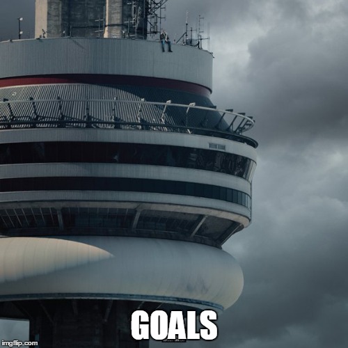 Drake Views | GOALS | image tagged in drake views | made w/ Imgflip meme maker