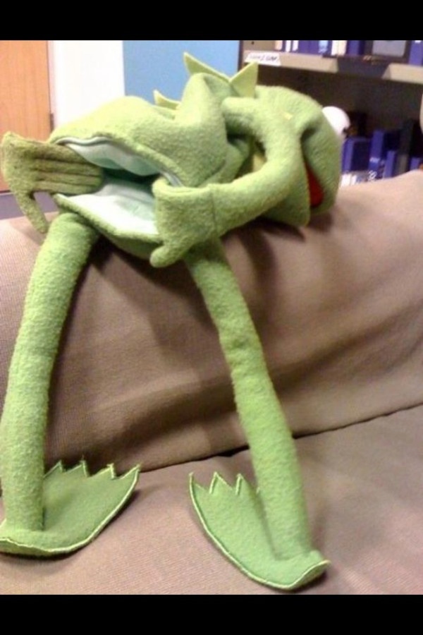 High Quality bent over kermit Blank Meme Template