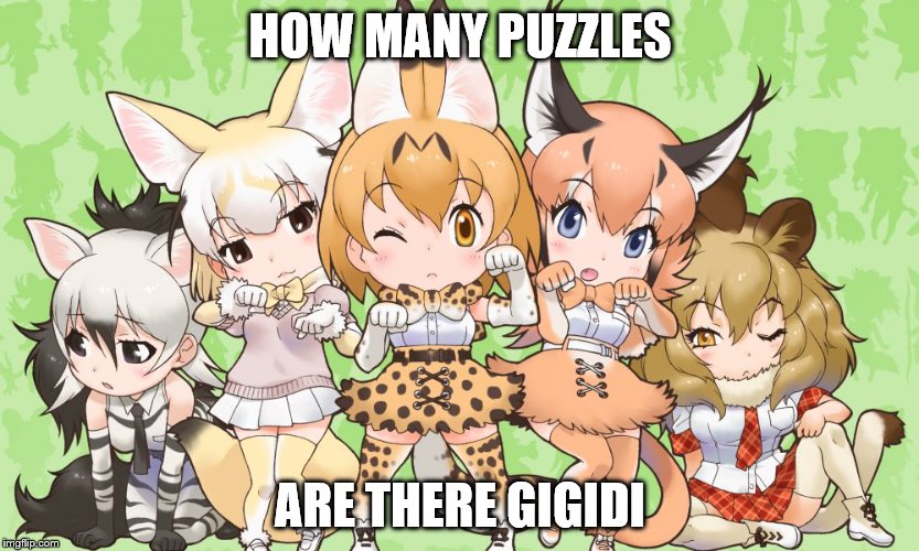 HOW MANY PUZZLES; ARE THERE GIGIDI | made w/ Imgflip meme maker