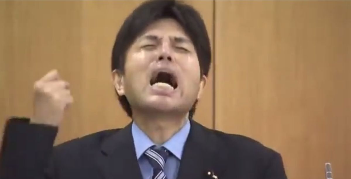 High Quality cries in japanese Blank Meme Template