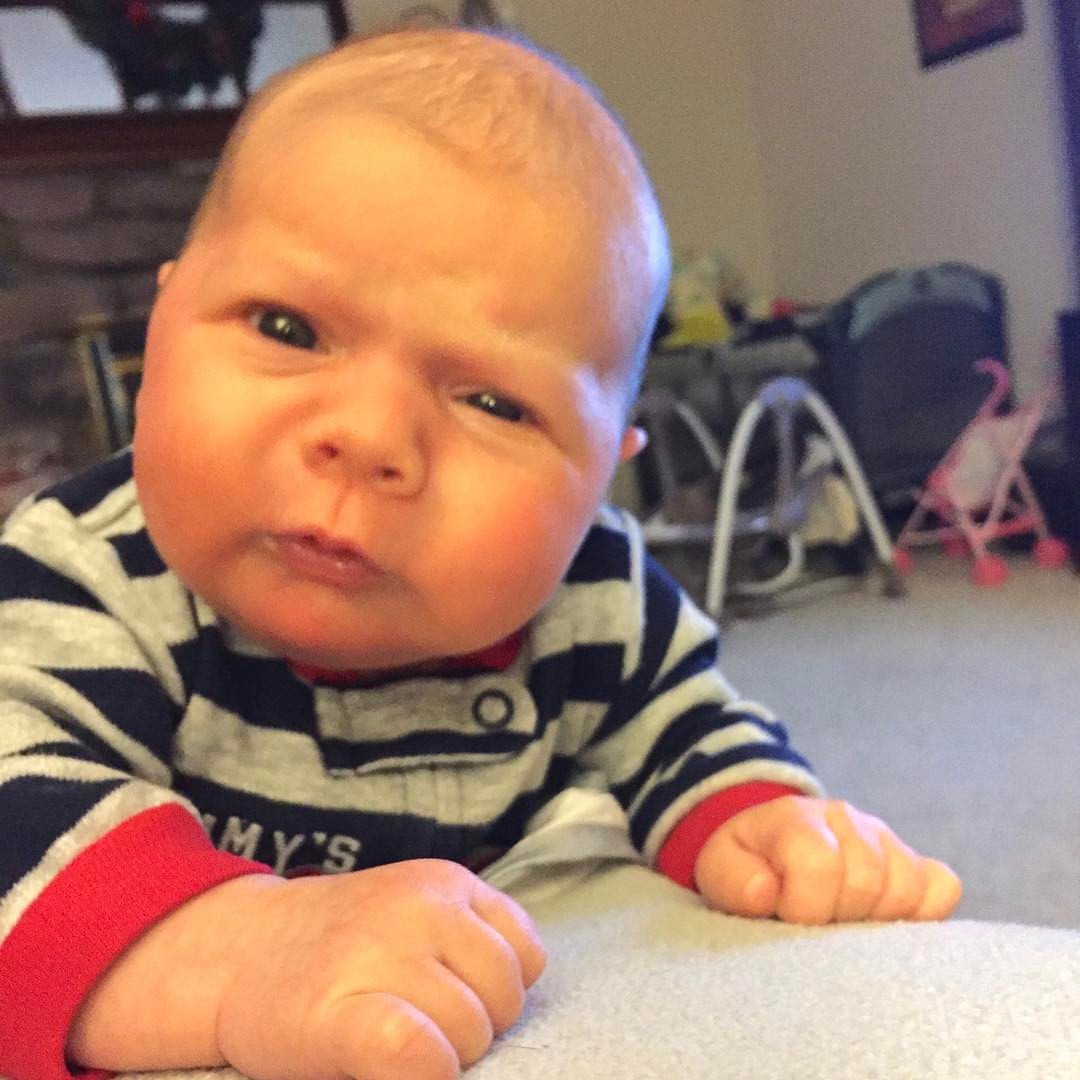 Angry Threatening Baby Blank Meme Template