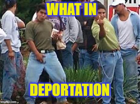 Because it felt good | WHAT IN; DEPORTATION | image tagged in memes,funny,what in tarnation week | made w/ Imgflip meme maker