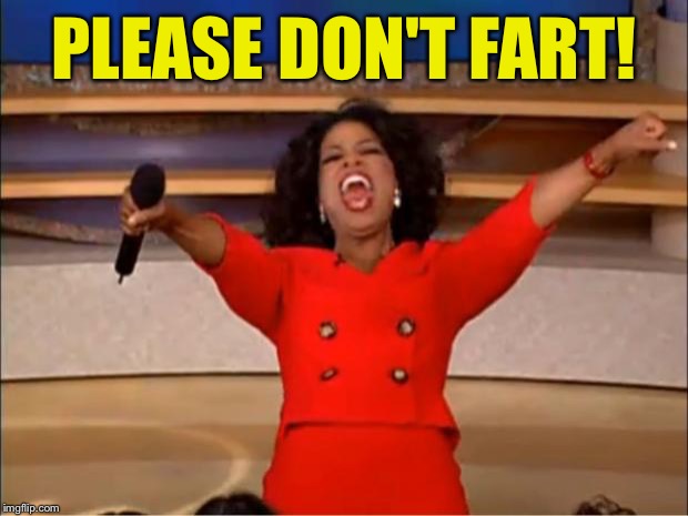 Oprah You Get A Meme | PLEASE DON'T FART! | image tagged in memes,oprah you get a | made w/ Imgflip meme maker