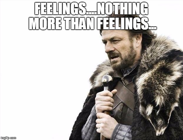 Brace Yourselves X is Coming Meme | FEELINGS....NOTHING MORE THAN FEELINGS... | image tagged in memes,brace yourselves x is coming | made w/ Imgflip meme maker