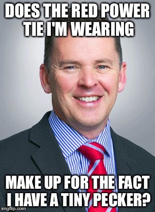 martin lewis | DOES THE RED POWER TIE I'M WEARING; MAKE UP FOR THE FACT I HAVE A TINY PECKER? | image tagged in martin lewis | made w/ Imgflip meme maker