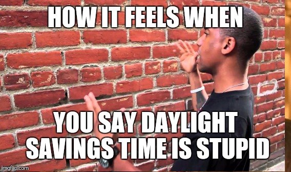 HOW IT FEELS WHEN YOU SAY DAYLIGHT SAVINGS TIME IS STUPID | made w/ Imgflip meme maker