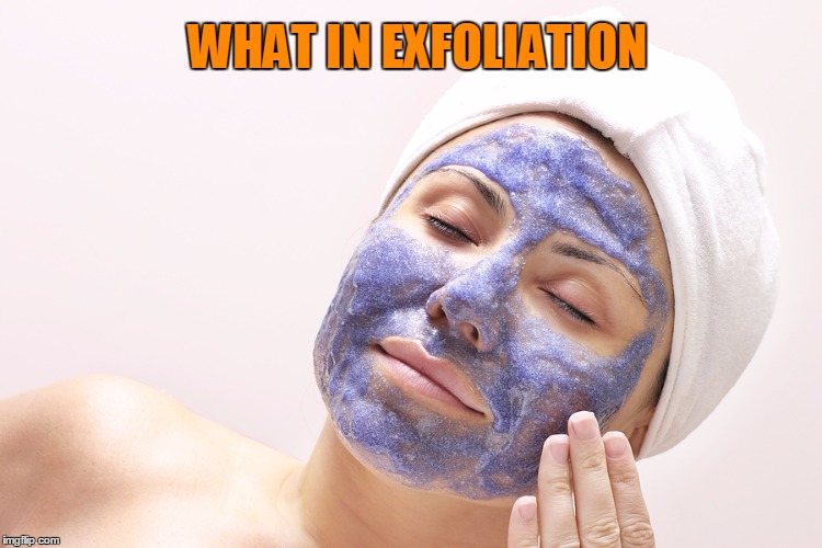 WHAT IN EXFOLIATION | made w/ Imgflip meme maker
