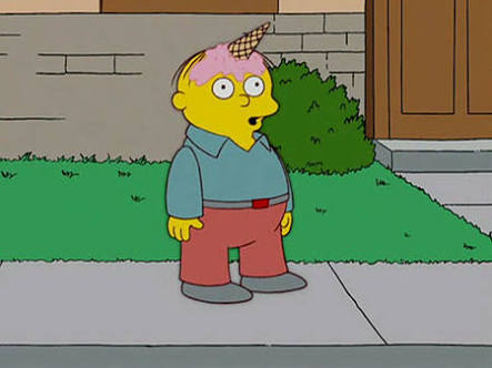 High Quality Ralph wiggum cone Blank Meme Template