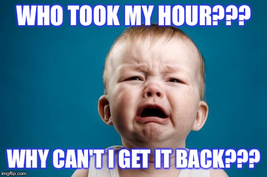 CRYING BABY | WHO TOOK MY HOUR??? WHY CAN'T I GET IT BACK??? | image tagged in crying baby | made w/ Imgflip meme maker