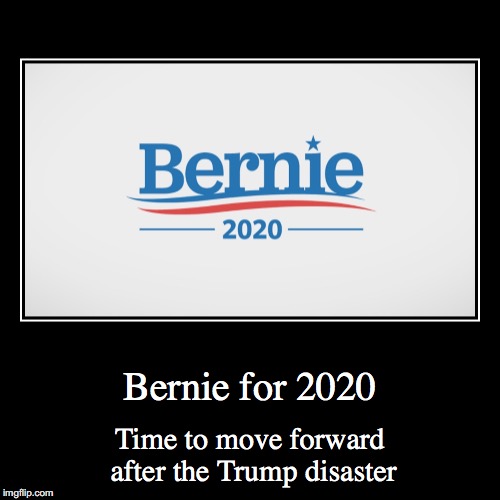 Bernie for 2020 | image tagged in funny,demotivationals,bernie sanders 2020 | made w/ Imgflip demotivational maker
