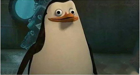 High Quality private penguin frightened Blank Meme Template