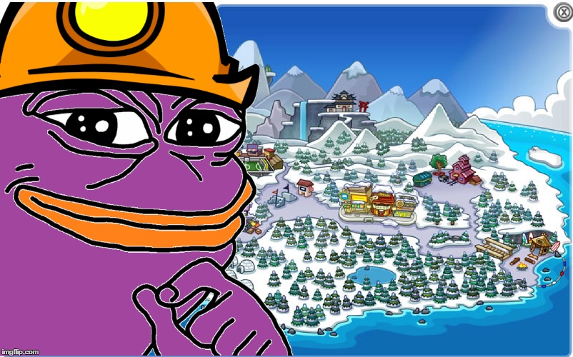 Rare, PR, Club Penguin Pepe.  | image tagged in pepe the frog,political,club penguin,steam,discord | made w/ Imgflip meme maker