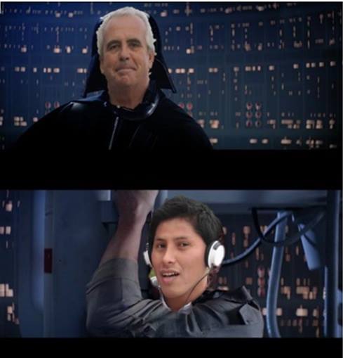 High Quality jefe vader y ronysh Blank Meme Template