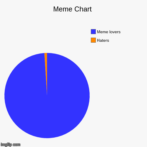 Meme Chart | Haters, Meme lovers | image tagged in funny,pie charts | made w/ Imgflip chart maker