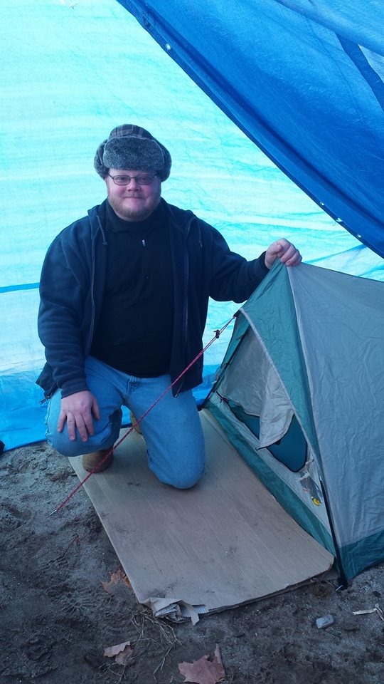 fat thing in tent  Blank Meme Template