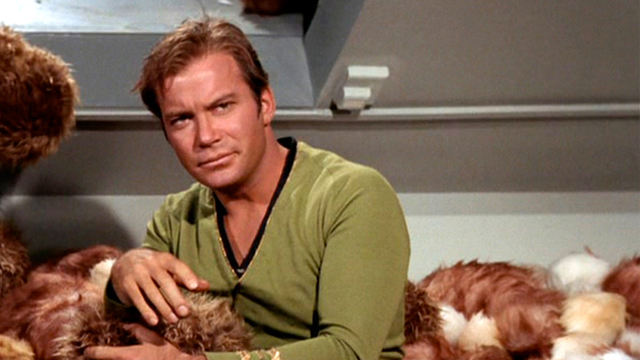 High Quality Kirk & Tribbles Blank Meme Template